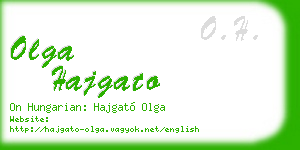 olga hajgato business card